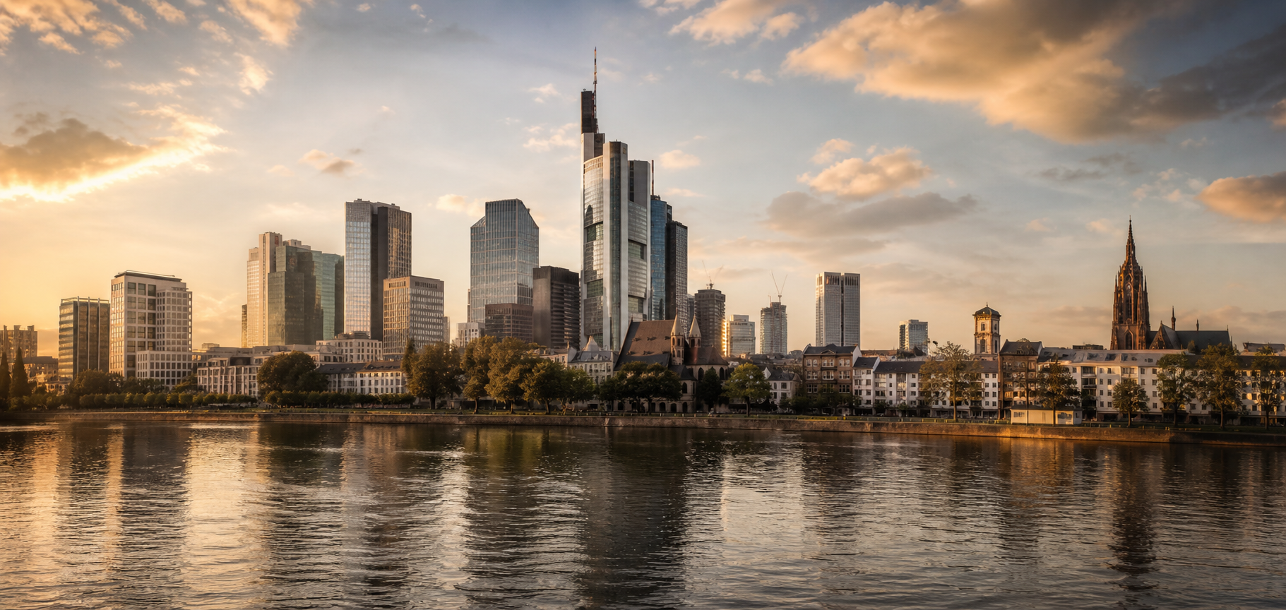 Frankfurter Skyline am Main